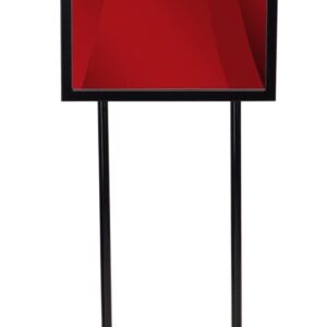 Displays2go Poster Sign Stand 14" x 22", Top Insert, Double-Sided Metal Frame - Black (TWN1422BLK)