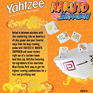 YAHTZEE: Naruto Shippuden | Collectible Ramen Bowl Dice Cup | Classic Family Dice Game Based on Anime Show | Great for Family Game Night | Officially-Licensed Naruto Game & Merchandise