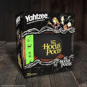 YAHTZEE: Disney Hocus Pocus | Collectible Witch’s Caldron Dice Cup | Classic Family Dice Game Based on Disney Film | Great for Family Game Night | Officially-Licensed Disney Game & Merchandise