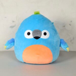 quishmallows official kellytoy ultrasoft stuffed animal plush toy (12" blue parrot tenise)