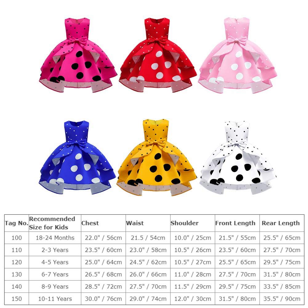 Mouse Dress Girls Mouse Costume for Toddler Baby Birthday Outfit Polka Dots Infant Kids Halloween Costumes Dress Headband Cosplay Mini Princess Gown Themed Party Supplies Pink 6-7 Years, Little kid