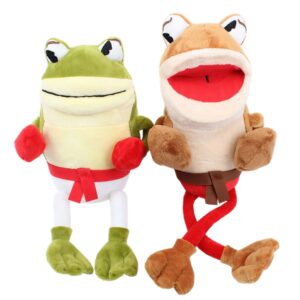 uiuoutoy ribby and croaks plush toys the frog stuffed doll figure 2pcs