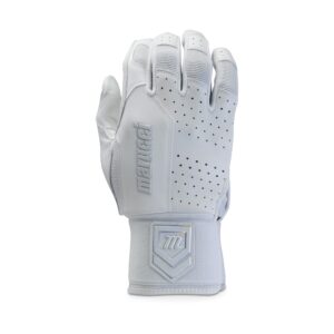 marucci - luxe batting glove white/white (mbgluxe-w/w-al)