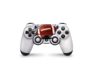 zoomhitskins compatible with ps4 controller skin, football sports, durable, vinyl, made in the usa