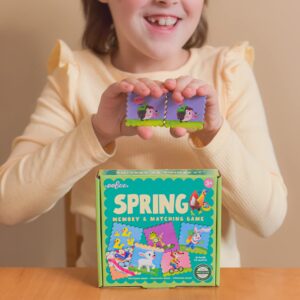 eeBoo: Spring Memory Matching Game, 18 Pairs to Memorize and Match, Encourages Recognition, Concentration and Memory Skills, For Ages 3 and up