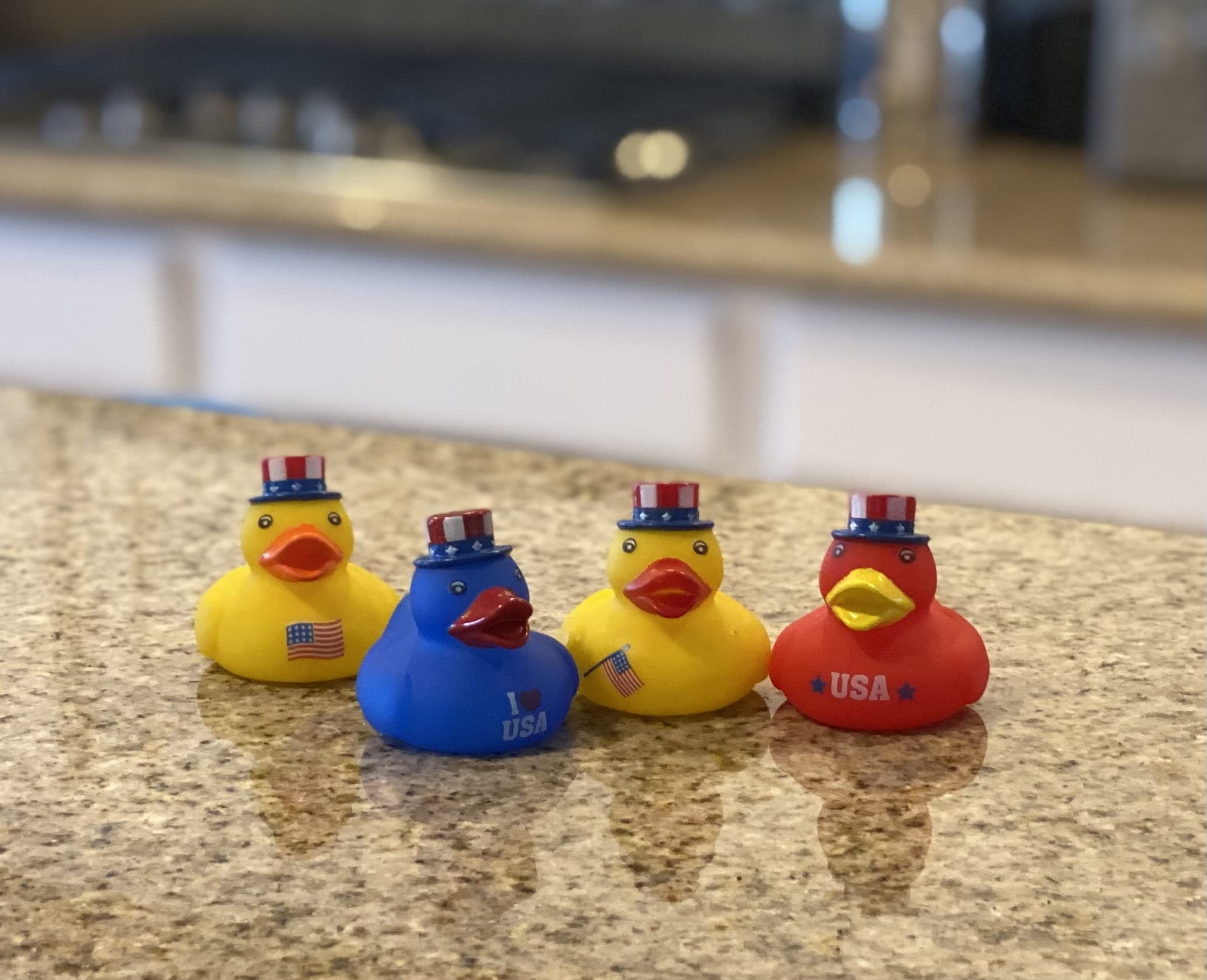 Bulk 20 Pack Patriotic Rubber Ducky Assortment - Perfect for Memorial Day, 4th of July, Labor Day or Veteran's Day