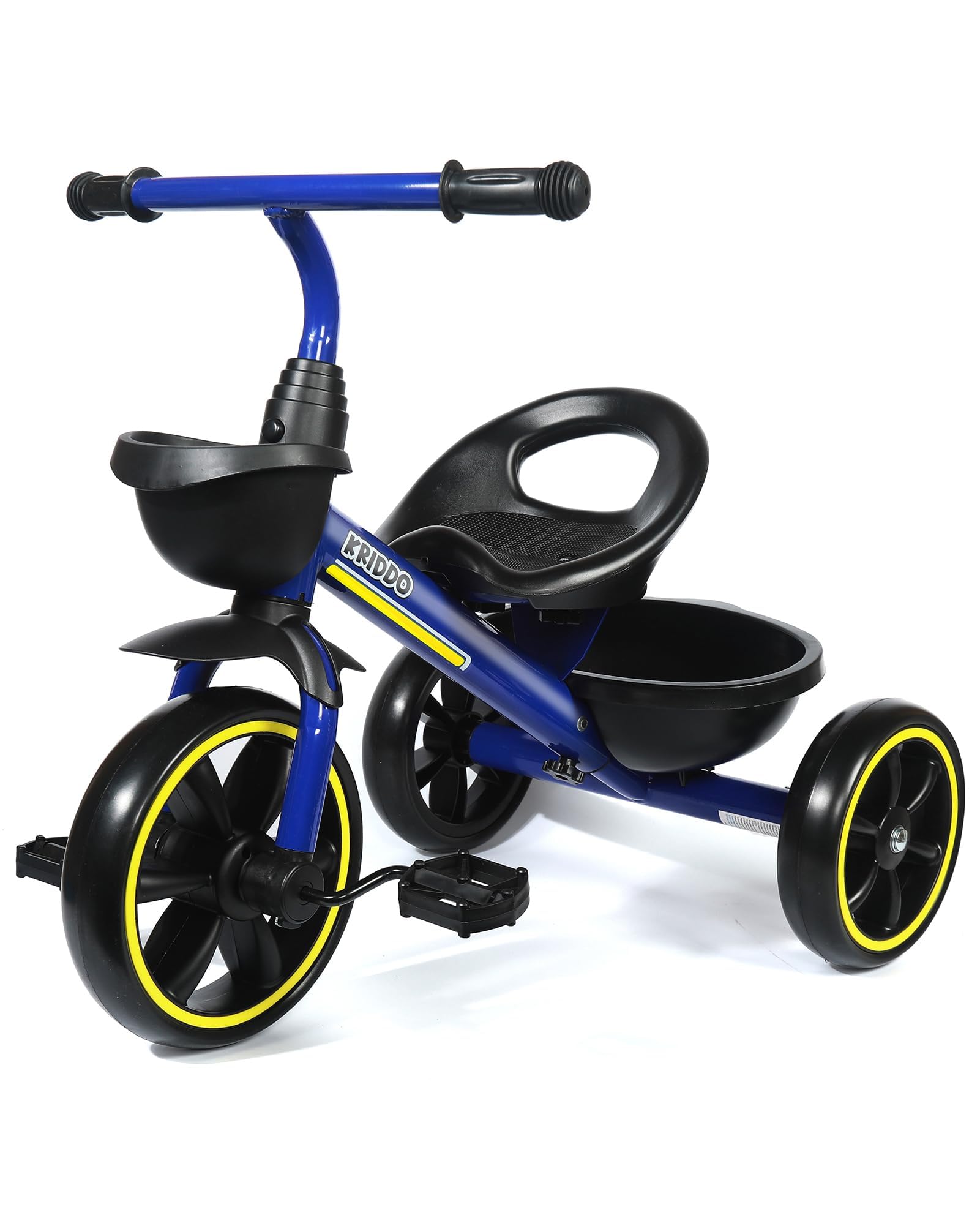 KRIDDO Kids Tricycles Age 24 Month to 4 Years, Toddler Kids Trike for 2.5 to 5 Year Old, Gift Toddler Tricycles for 2-4 Year Olds, Trikes for Toddlers, Blue