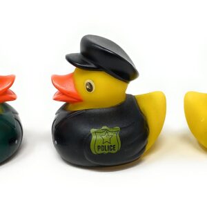 Bulk 24 Pack Police Rubber Ducky Assortment - Perfect for Law Enforcement