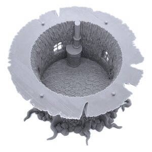 Goblin Mushroom Hovel by Printable Scenery - Compatible with Dungeons and Dragons (DND, D&D), 28mm Miniature Wargaming, Tabletop RPGs, Wargame Scenery