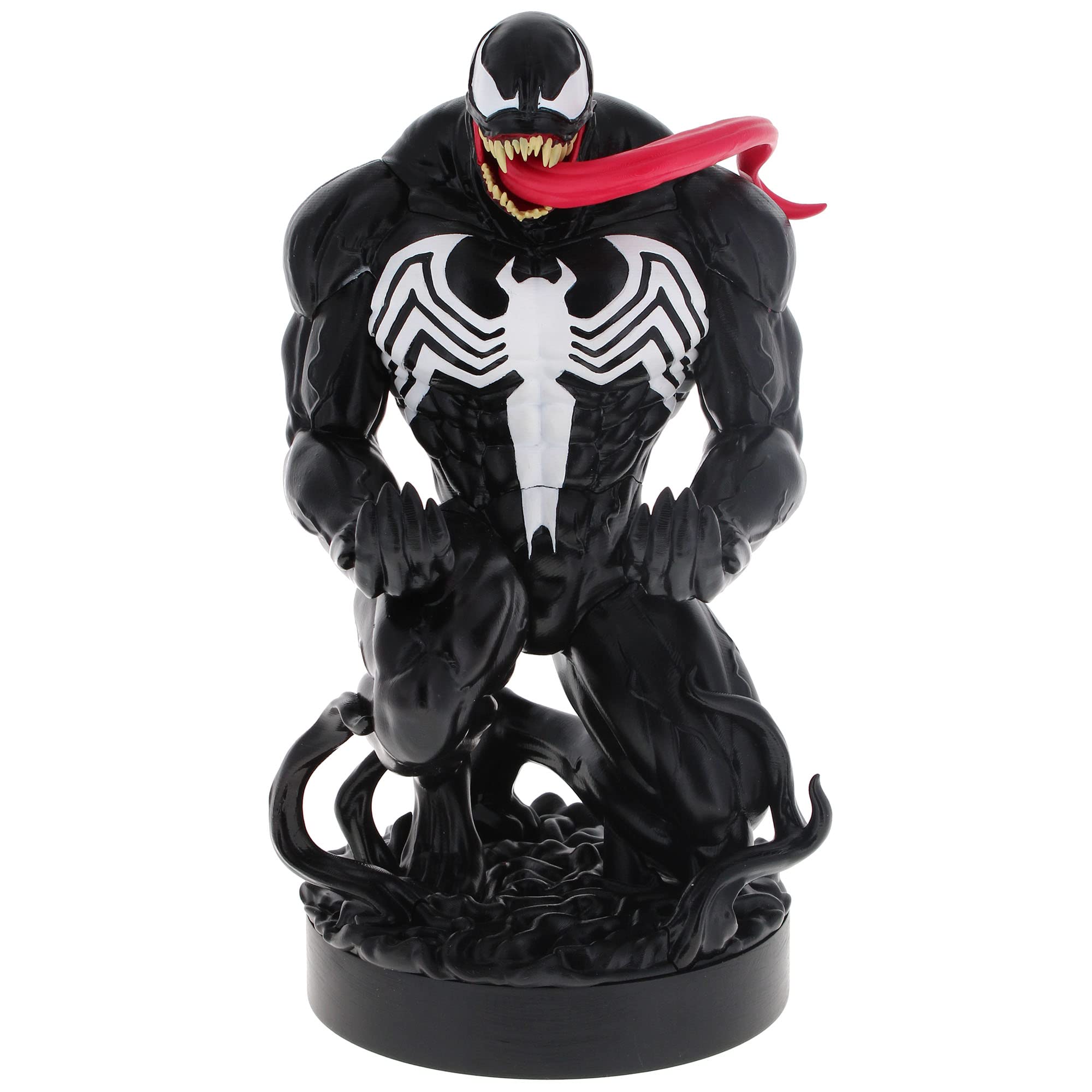 Exquisite Gaming: Marvel: Venom - Original Mobile Phone & Gaming Controller Holder, Device Stand, Cable Guys, Licensed Figure