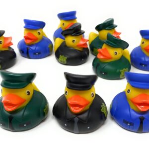 Bulk 24 Pack Police Rubber Ducky Assortment - Perfect for Law Enforcement