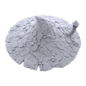 Goblin Mushroom Hovel by Printable Scenery - Compatible with Dungeons and Dragons (DND, D&D), 28mm Miniature Wargaming, Tabletop RPGs, Wargame Scenery