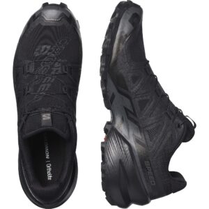 Salomon Men's Speedcross 6 Sneaker, Black/Black/Phantom, 10 Wide