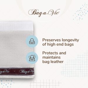 Bag-a-Vie Love HandleZ Herringbone Bag Handle Wrap - Handbag Leather Protector For Protecting Leather Against Chain Handles & Hardware - Chain Wrap Protection Preserves Longevity Of Designer Bags