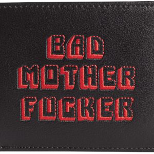 Miramax, LLC Officially Licensed Black/Red Embroidered Bad Mother Leather Wallet