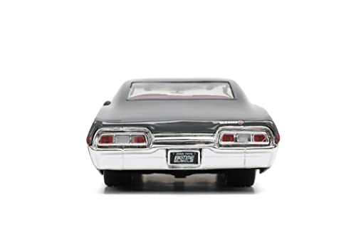 Jada Toys Big Time Muscle 1:24 1967 Chevy Impala SS Gray/Burgundy Die-cast Car, Toys for Kids and Adults