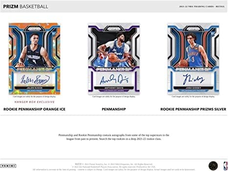 2021/22 Panini Prizm NBA Basketball Retail Box - 24 Packs - 96 Trading Cards Total