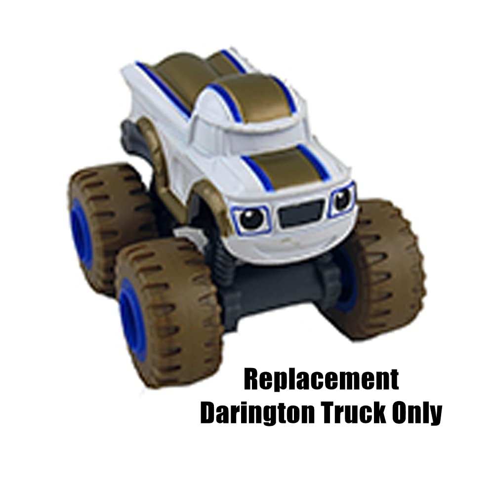 Replacement Parts for Fisher-Price Launch and Stunts Hauler - GYD04 ~ Inspired by Blaze and The Monster Machines ~ Replacement Darington Truck ~ White with Gold and Blue Accents