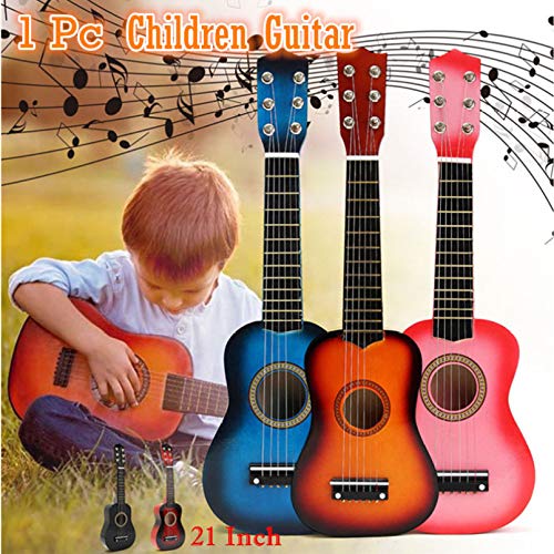 Toddmomy Portable Guitar 21 Inch Acoustic Guitar, Classical Acoustic Guitar, Small Size Portable Wooden Guitar for Children Beginner Adult Teen ( Giallo ) Kids Guitar