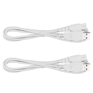 Water Flosser Charger Cord Replacement for Mospro, Zerhunt, Cremax, Nicefeel - Charging Cable 2-Pack