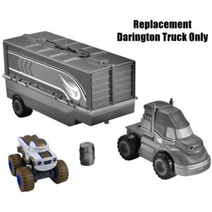 Replacement Parts for Fisher-Price Launch and Stunts Hauler - GYD04 ~ Inspired by Blaze and The Monster Machines ~ Replacement Darington Truck ~ White with Gold and Blue Accents