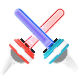 ermorgen beat saber extension grips compatible for quest 2, lighting dual handles vr controller accessories for enhanced gaming experience