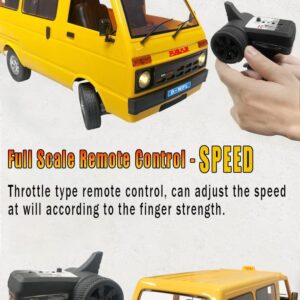 The perseids Remote Control Car WPL D42 RTR RC Drift Cars, 1/10 Full Scale RC Rock Crawler 2.4Ghz Offroad RC Truck and Trailer All Terrain Car RC Racing Climb Vehicle High Speed Van Car