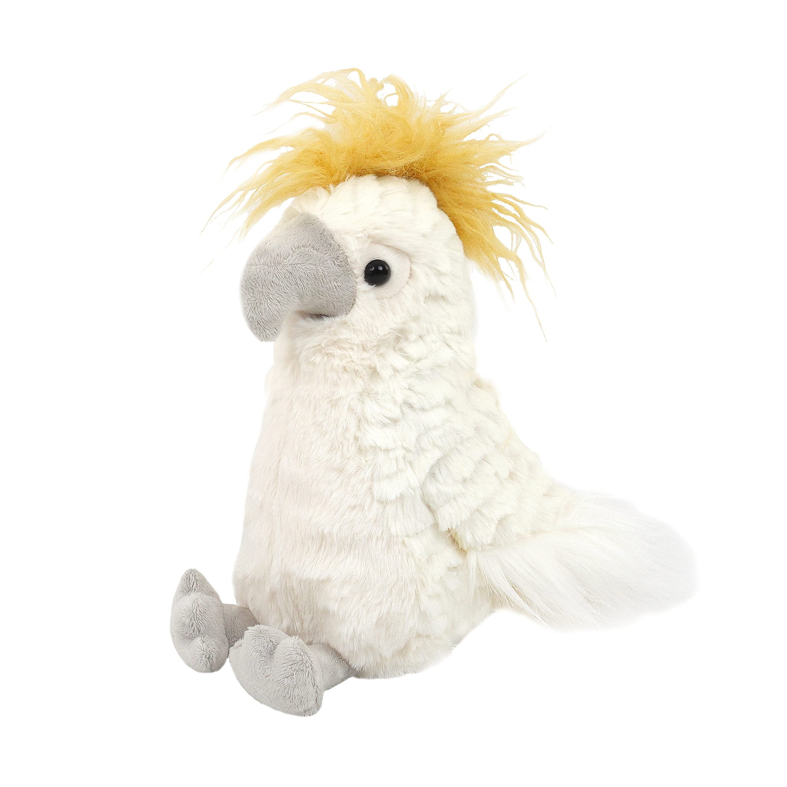 MON AMI Tallulah The Cockatoo Parrot Plush – 11”, Cute Parrot Stuffed Animal, Use as Toy/Nursery Room Décor, Great Gift for Kids of All Ages