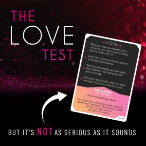 Couples Games | The Love Test for Valentines Day | Adult Card Game & Gift for Anniversary | Date Night Ideas, Relationship Building Adult Games | Wedding Gift Ideas for Him & Her, Women & Men