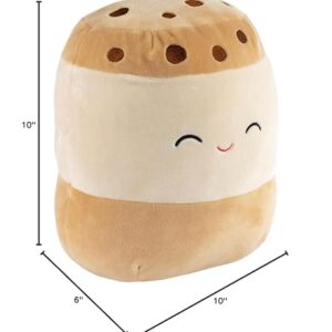 Squishmallows Original 10-Inch Koako The Ice Cream Sandwich - Food Squad - Official Jazwares Plush - Collectible Soft & Squishy Stuffed Animal Toy - Add to Your Squad - Gift for Kids, Girls & Boys