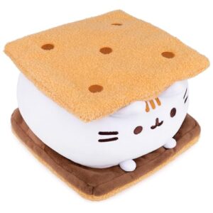 GUND Pusheen S’Mores Squisheen Plush, Stuffed Animal for Ages 8 and Up, Brown/White, 12”