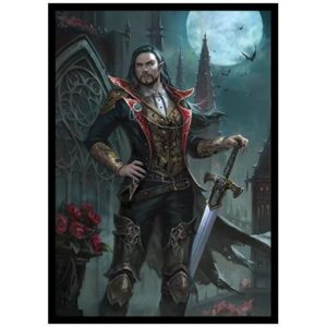 Fantasy North - Victor Khorvis - Night Lord - 100 Smooth Matte TCG Trading Card Sleeves - Fits Magic MTG Commander Pokemon and Other Card Games - Playing Card Sleeves