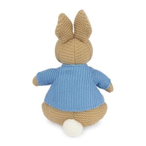 GUND Beatrix Potter Peter Rabbit Knit Plush, Easter Gift, Easter Bunny Stuffed Animal for Ages 1 and Up, Brown/Blue, 6.5”