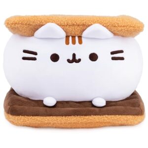 GUND Pusheen S’Mores Squisheen Plush, Stuffed Animal for Ages 8 and Up, Brown/White, 12”