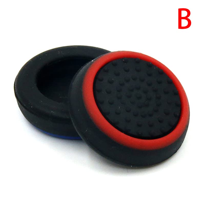 2pcs Silicone Thumb Stick Grips Cover for PS5 PS4 PS3 PS2, for Xbox 360, for Xbox One Analog Joystick Thumbstick for Xbox Series S X (B)