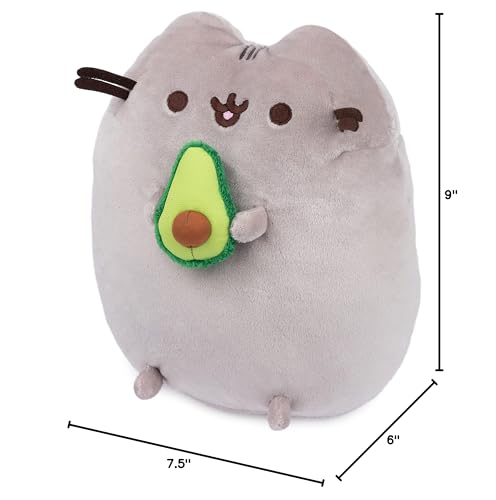 GUND Pusheen Snackable Avocado Plush, Stuffed Animal for Ages 8 and Up, 9.5”, Gray