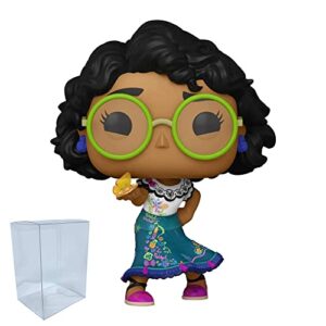 encanto - mirabel madrigal funko pop with protector bundle – includes disney: encanto - mirabel madrigal pop #1145 with blue salamander emporium plastic protective case