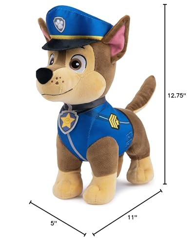 GUND PAW Patrol Chase in Heroic Standing Position, Premium Stuffed Animal for Ages 1 and Up, 12”