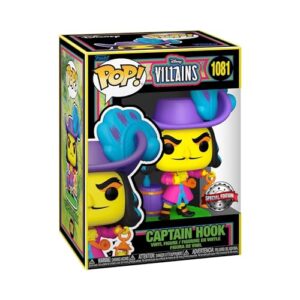 funko pop! disney villains pop! captain hook #1081 blacklight exclusive