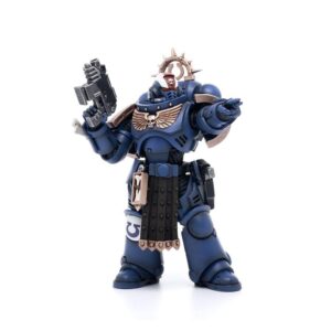 bloomage joytoy (beijing) tech warhammer 40k: ultramarines primaris lieutenant amulius 1:18 scale action figure, multi