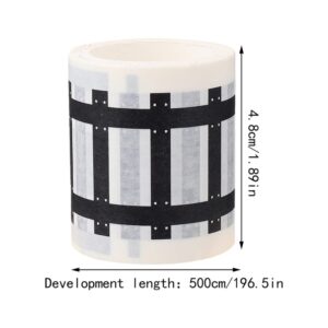 Toyvian Road Race Track Sticker Roll for Toy Car Trains Toy Tape Stickers Railway Road Tape Train Track Removable Tape for Kids Toys Removable Trains Tight Curves Stick to Floors Walls Train Track