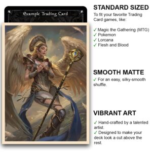 Fantasy North - Sophial - Angel of Love - 100 Smooth Matte TCG Trading Card Sleeves - Fits Magic MTG Commander Pokemon and Other Card Games - Playing Card Sleeves