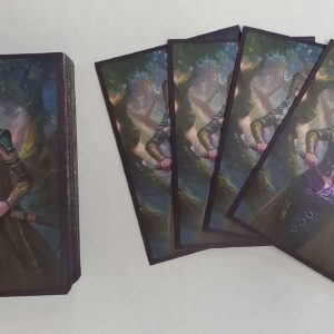 Fantasy North - Valindra Elmourne - Queen's Vanquisher - 100 Smooth Matte TCG Trading Card Sleeves - Fits Magic MTG Commander Pokemon and Other Card Games - Playing Card Sleeves