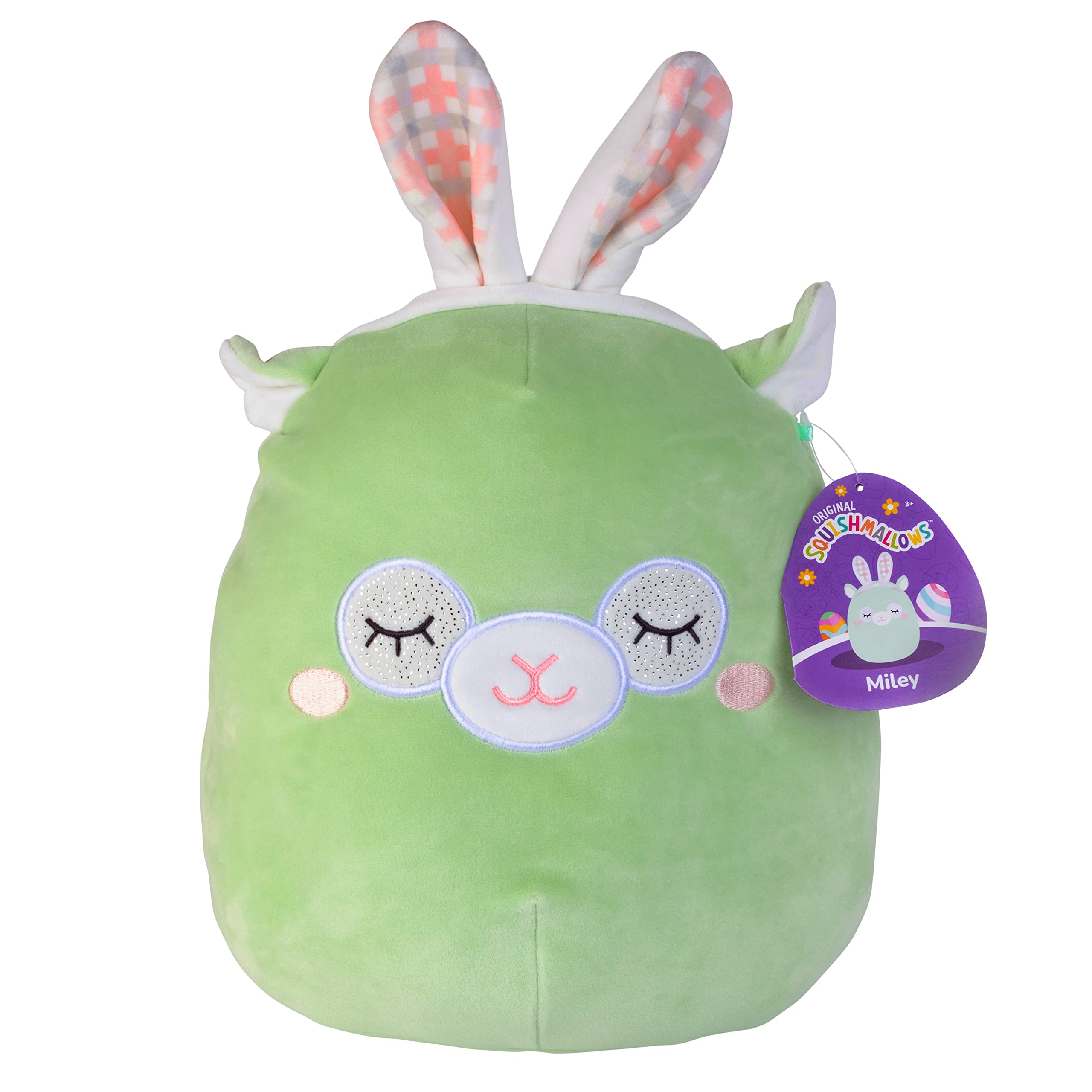 Squishmallows 10" Miley The Llama with Bunny Ears Easter Plush - Official Kellytoy New 2023 Plush - Soft and Squishy Llama Stuffed Animal Toy - Great Gift for Kids