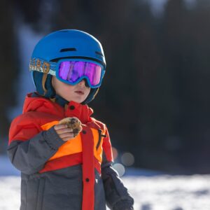 Giro Crue MIPS Combo Pack Toddler Ski Helmet - Snowboarding Helmet with Matching Goggles for Kids, Boys & Girls Matte Berry XS 48.5-52cm