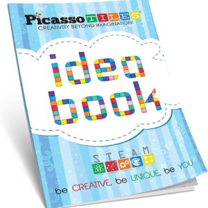 PicassoTiles 80 Piece Race Car Track + Ideabook with Over 150+ Ideas, Magnet DIY Playset 2 Light Up Car STEM Learning Kit Hand-Eye Coordination Fine Motor Skill Training, Unique Innovative Creations