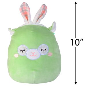 Squishmallows 10" Miley The Llama with Bunny Ears Easter Plush - Official Kellytoy New 2023 Plush - Soft and Squishy Llama Stuffed Animal Toy - Great Gift for Kids