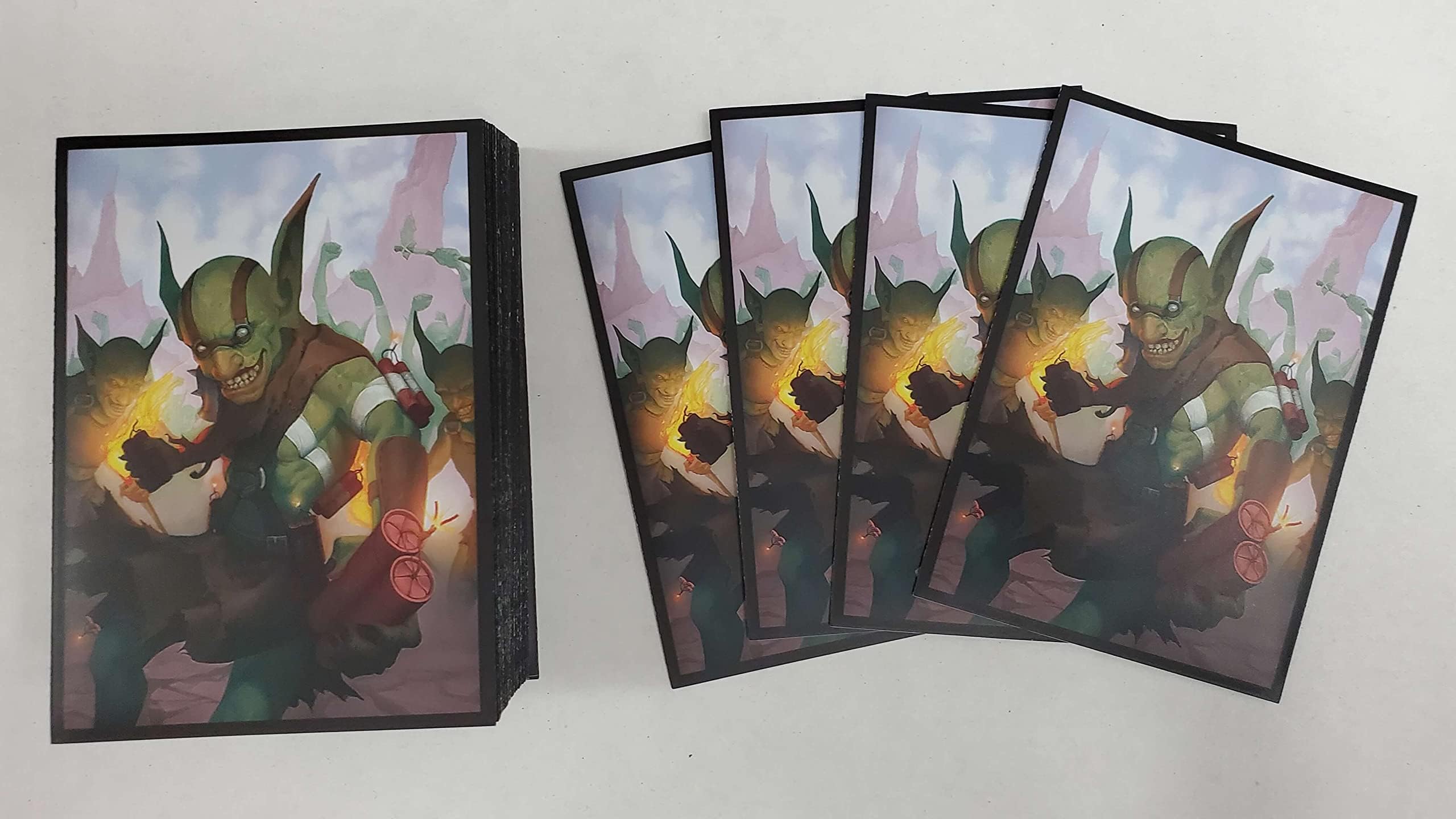 Krazz - Goblin Bomber - 100 Card Sleeves (FN4S-B) - Fantasy North (Matte)