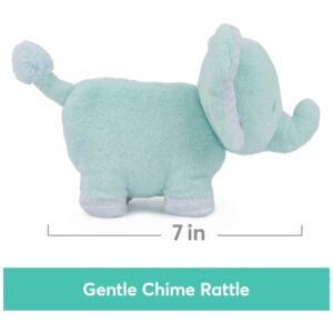 GUND Baby Safari Friends Collection Plush Elephant with Chime, Sensory Toy Stuffed Animal for Babies and Newborns, Teal, 7"