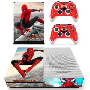 Vanknight Xbox One S Console Controllers Skin Vinyl Sticker Wrap Decals Cover for Xbox One S Console Controllers Spider